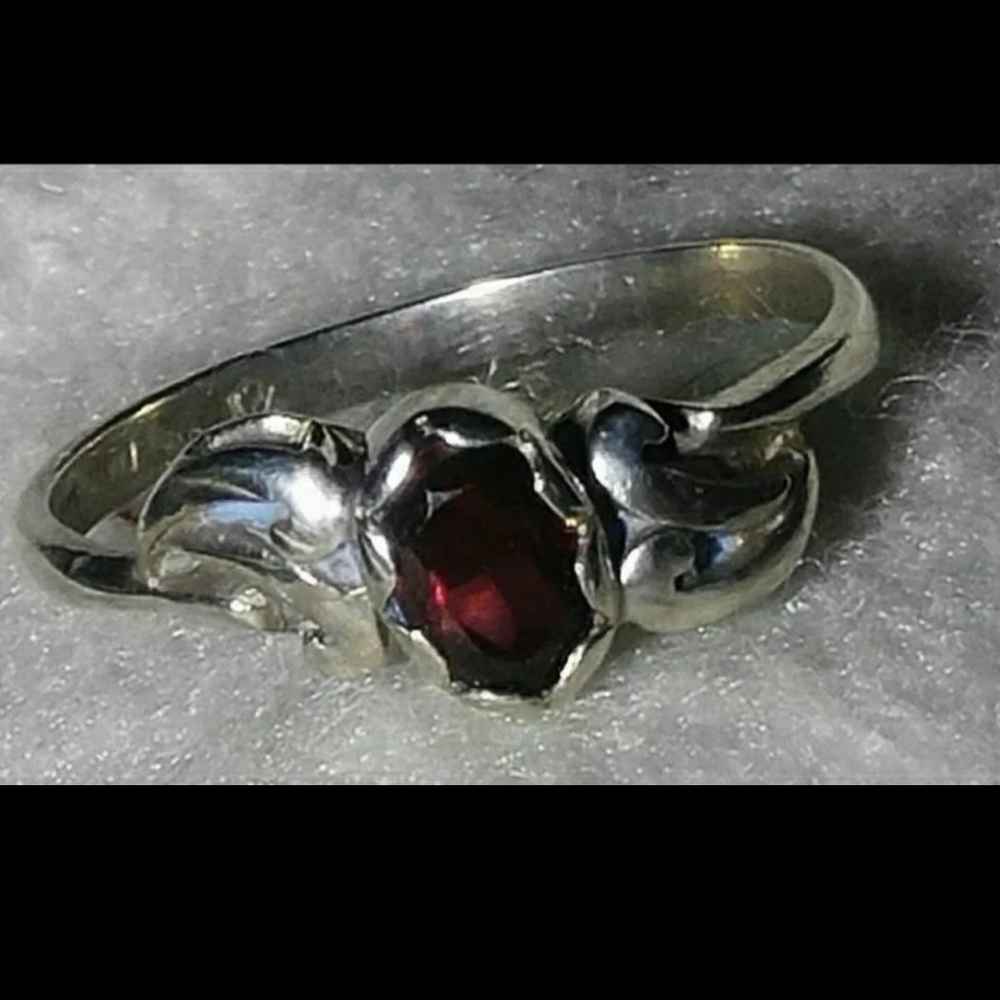 Natural ruby ring